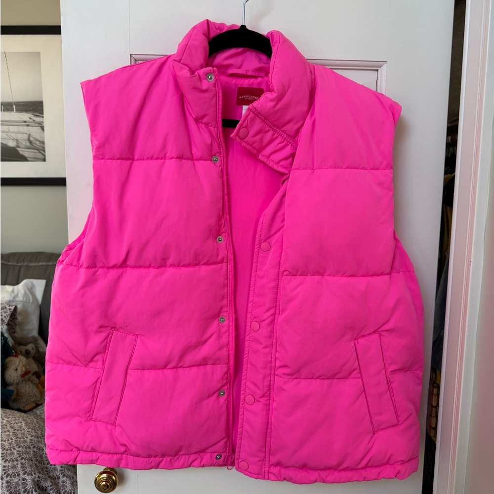 Hot Pink Puffer Vest